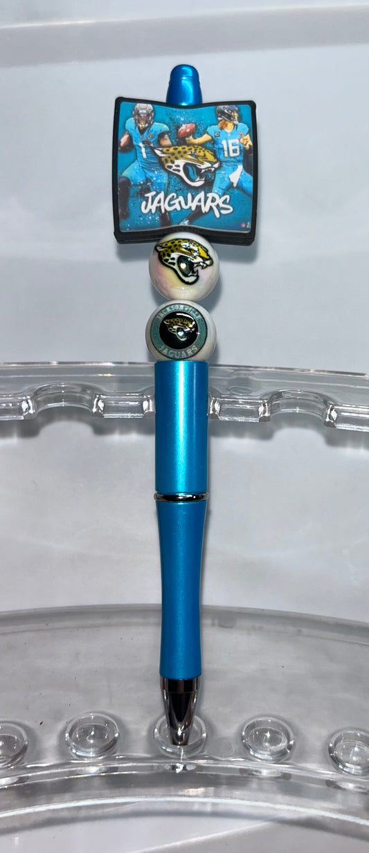 Jaguars Square Blue Pen