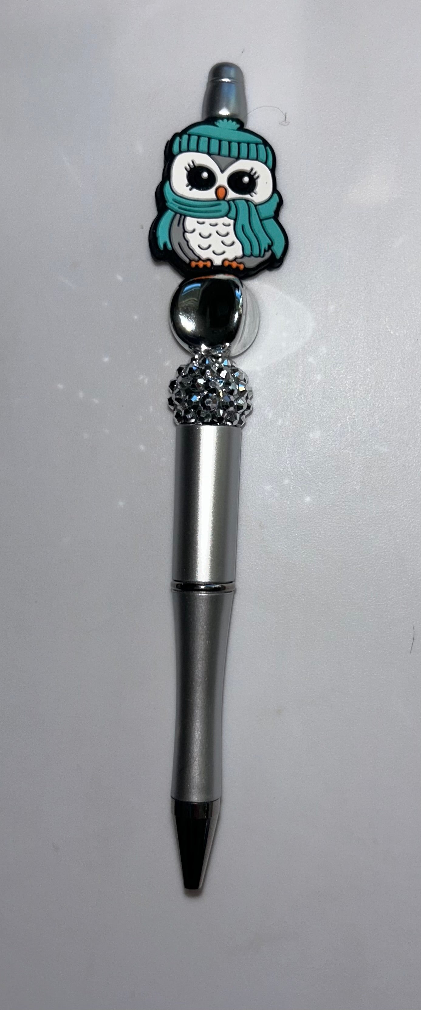 Christmas Owl Silver Pen