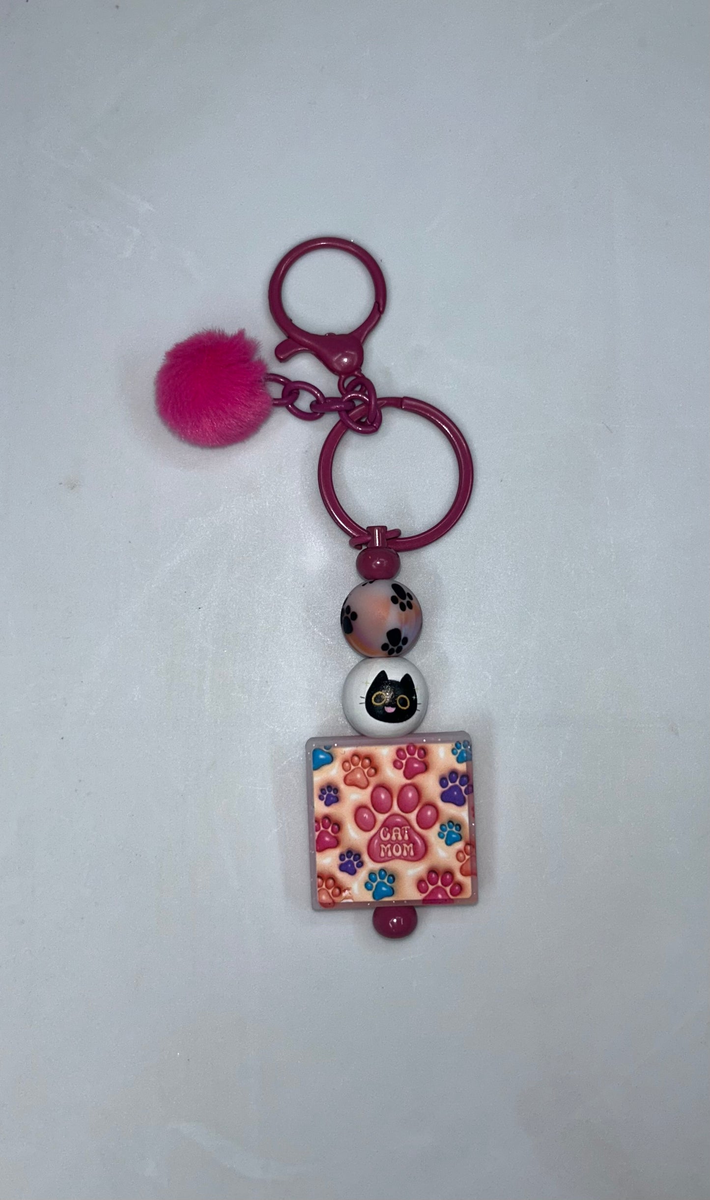 Cat Mom Key Chain
