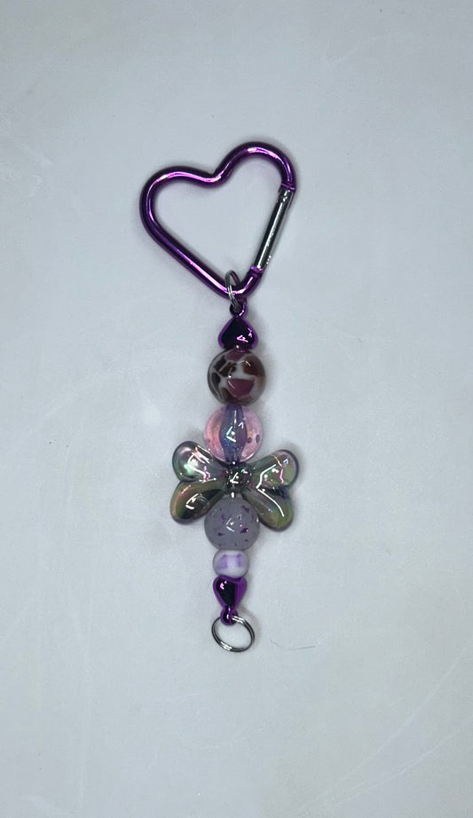 Bow Purple Key Chain