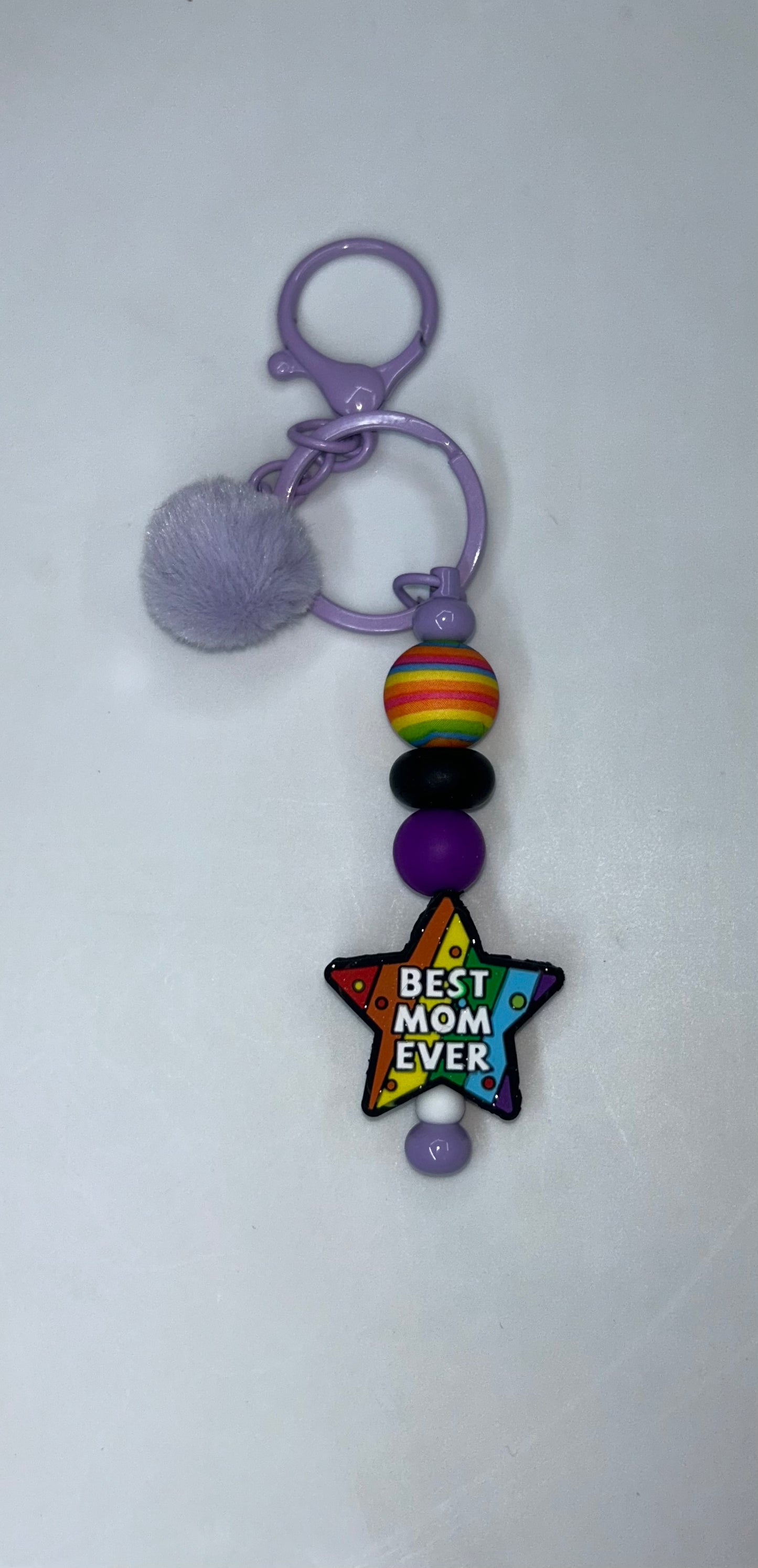Best Mom Ever Star Key Chain