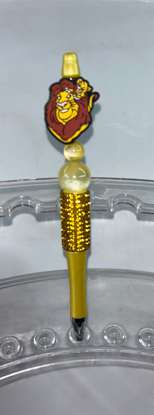 Lion King Bling Yellow Pen