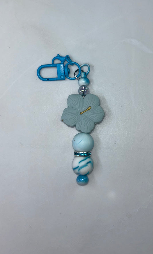 Blue Flower Key Chain