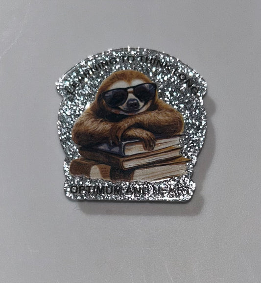Sloth Books Pop Socket