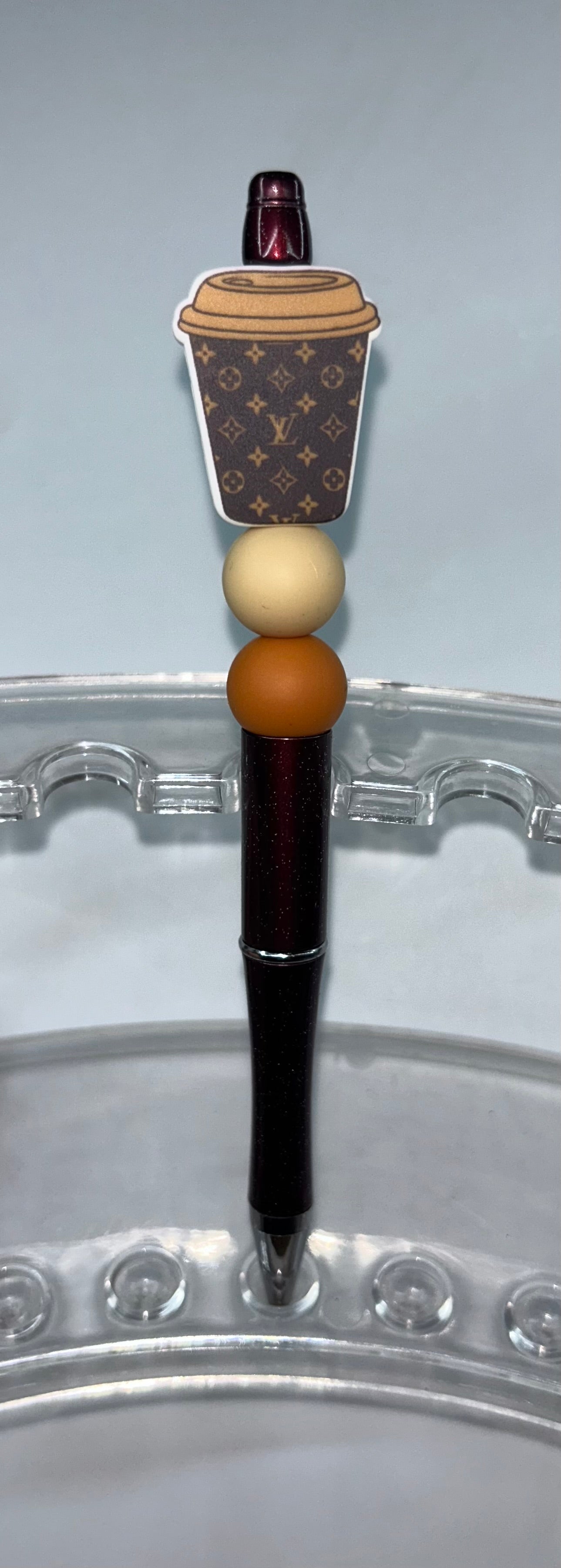 Louis Vaton Coffee Burgandy Pen