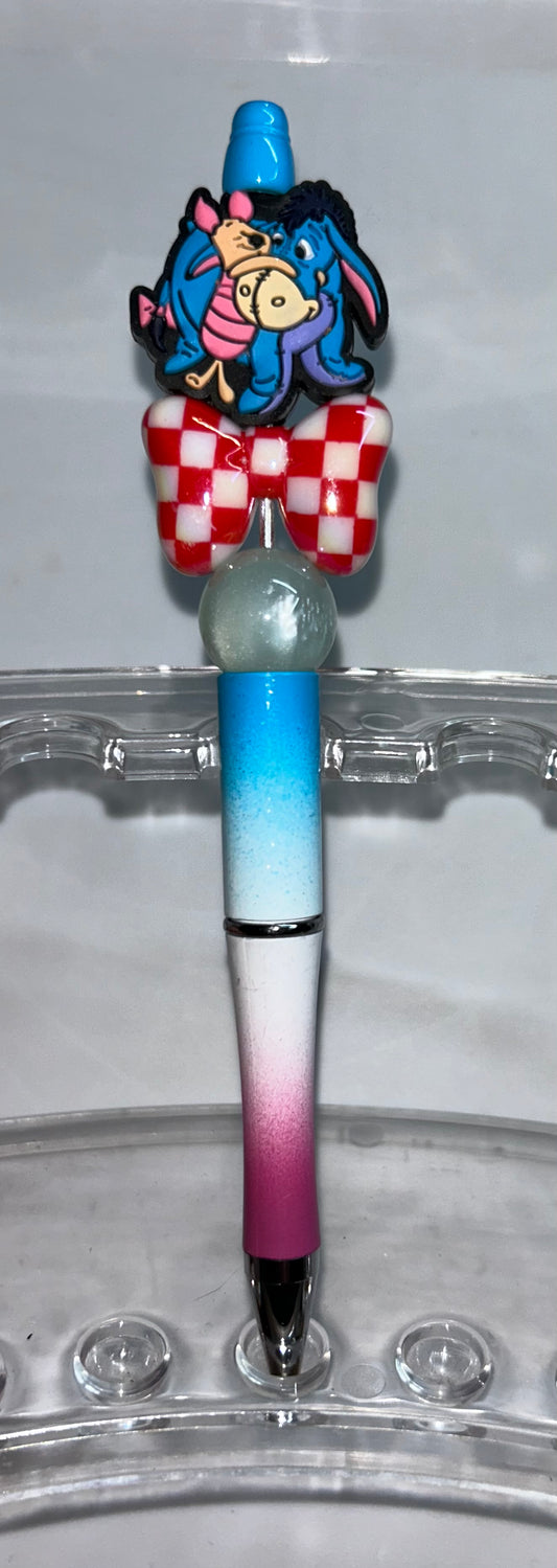 Eeyore & Piglet Blue/Pink Ombre' Pen