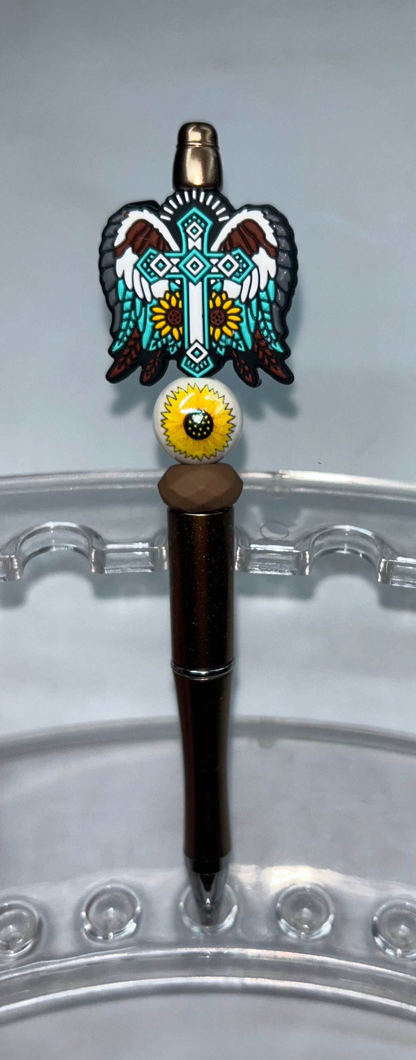 Western Teal Cross Burgandy Pen