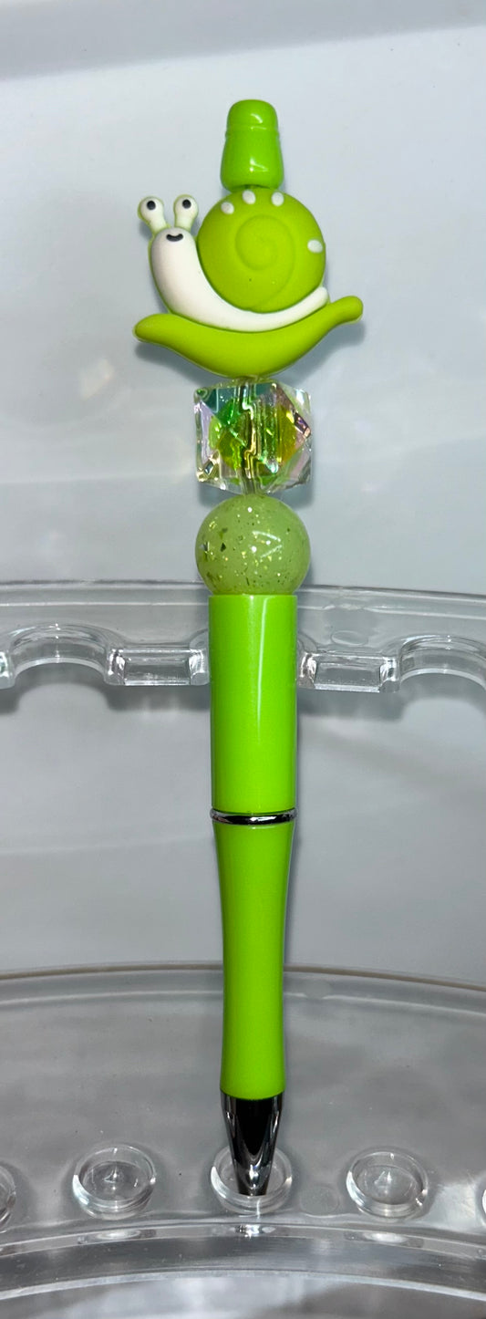 Green Snail Green Pen