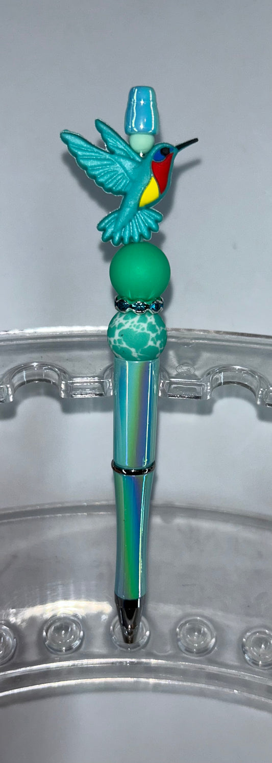 Teal Hummingbird Teal Pen