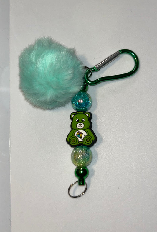 Green CareBear Keychain