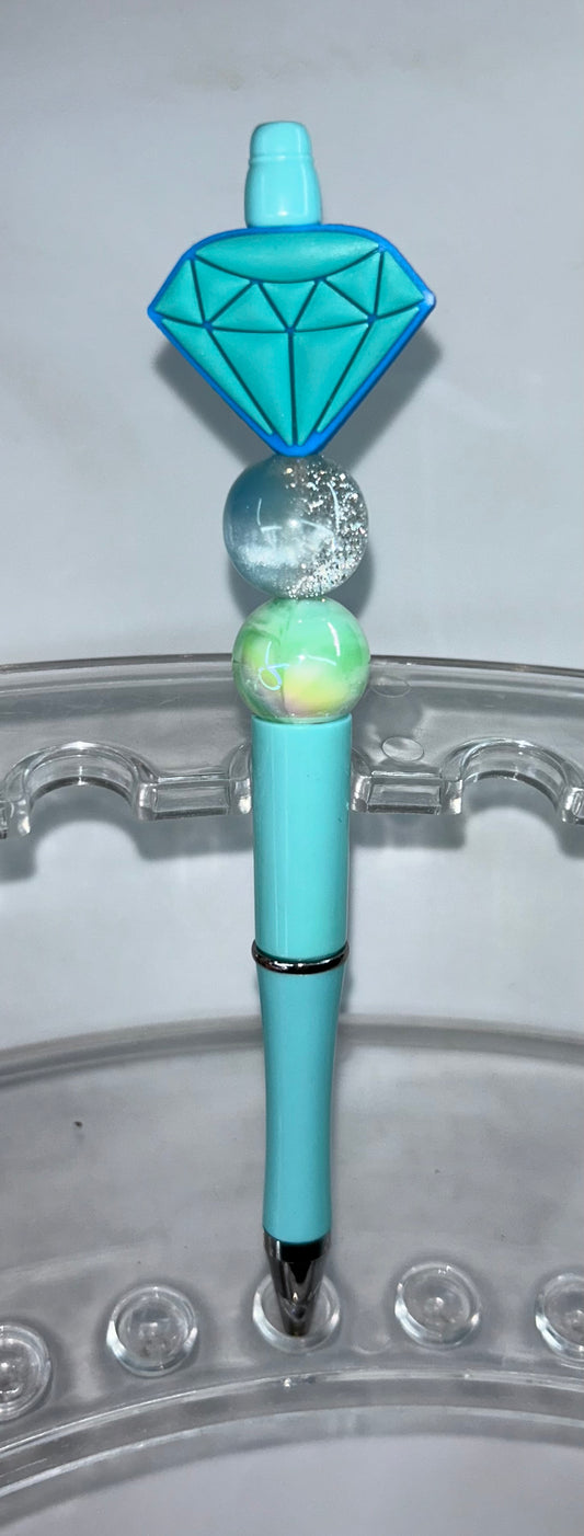 Teal Diamond Teal Pen