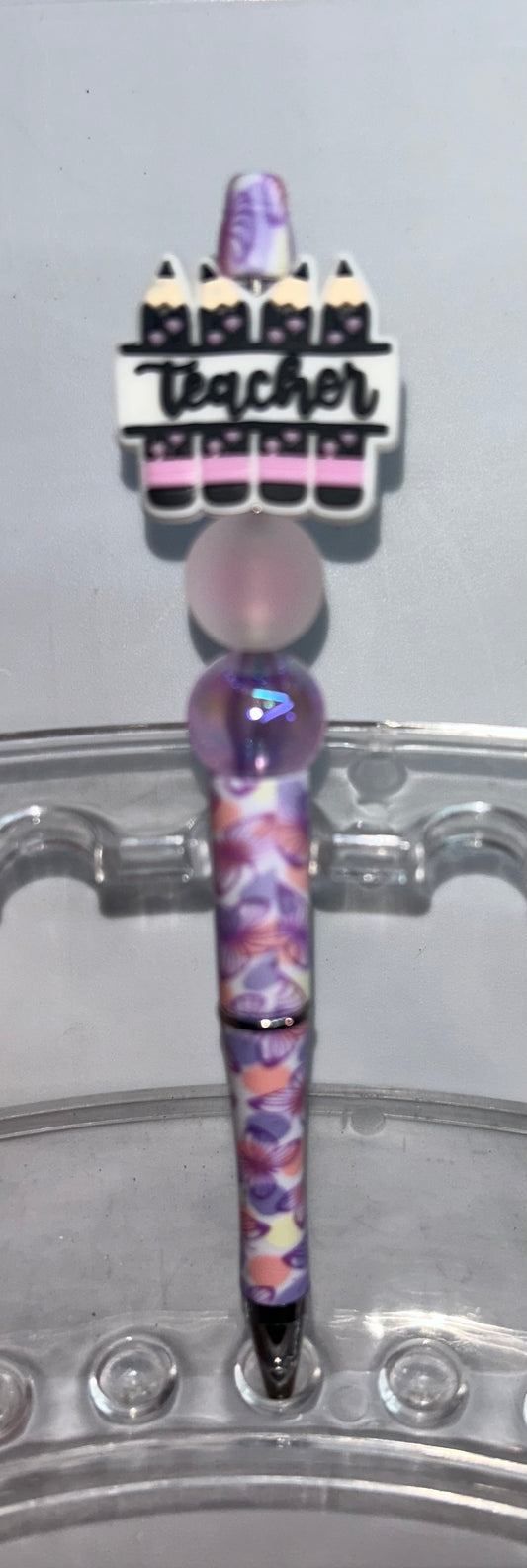 Teacher Purple Butterfly Pen