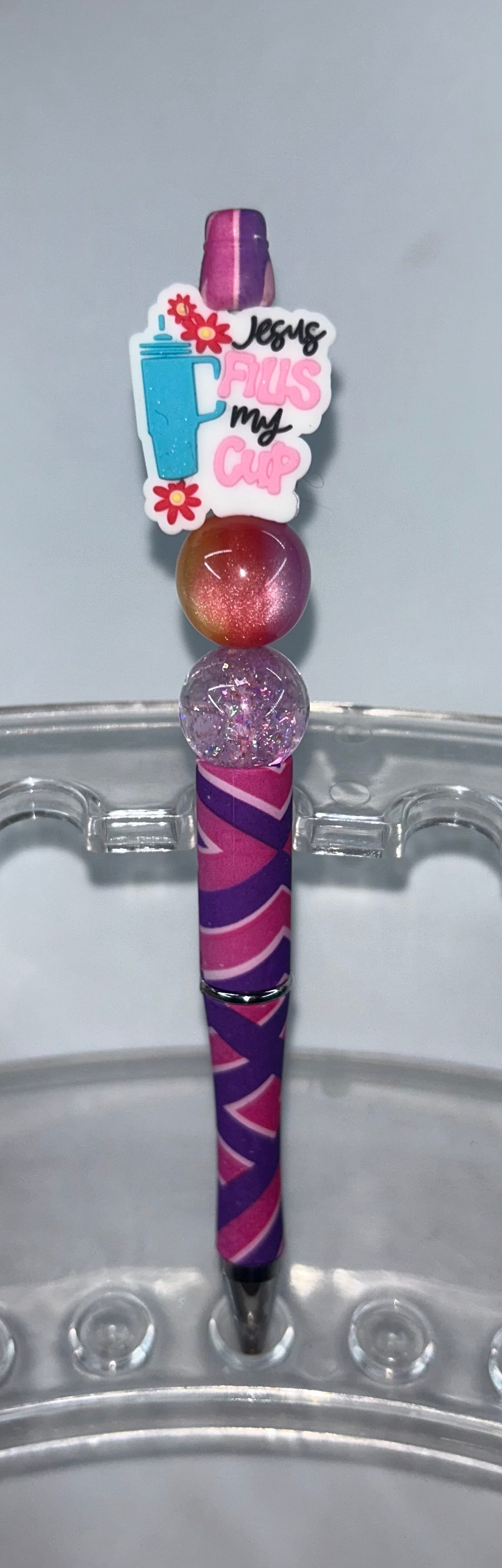 Jesus Fills My Cup Pink/Purple Pen