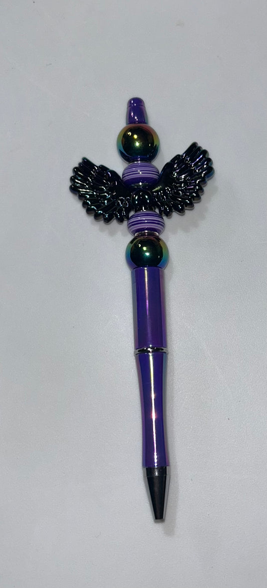 Wings Shiny Purple Pen
