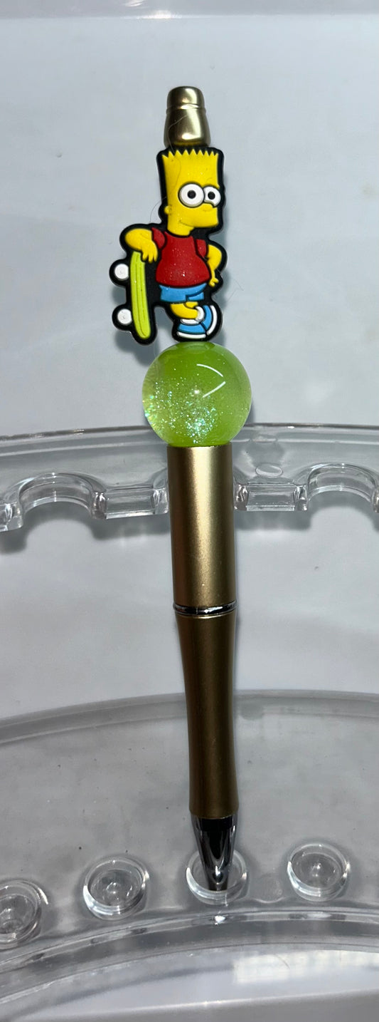 Bart Simpson Gold Pen