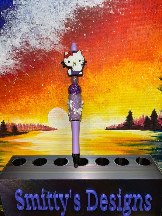 Hello Kitty Bird Purple Sugar Bow Pen