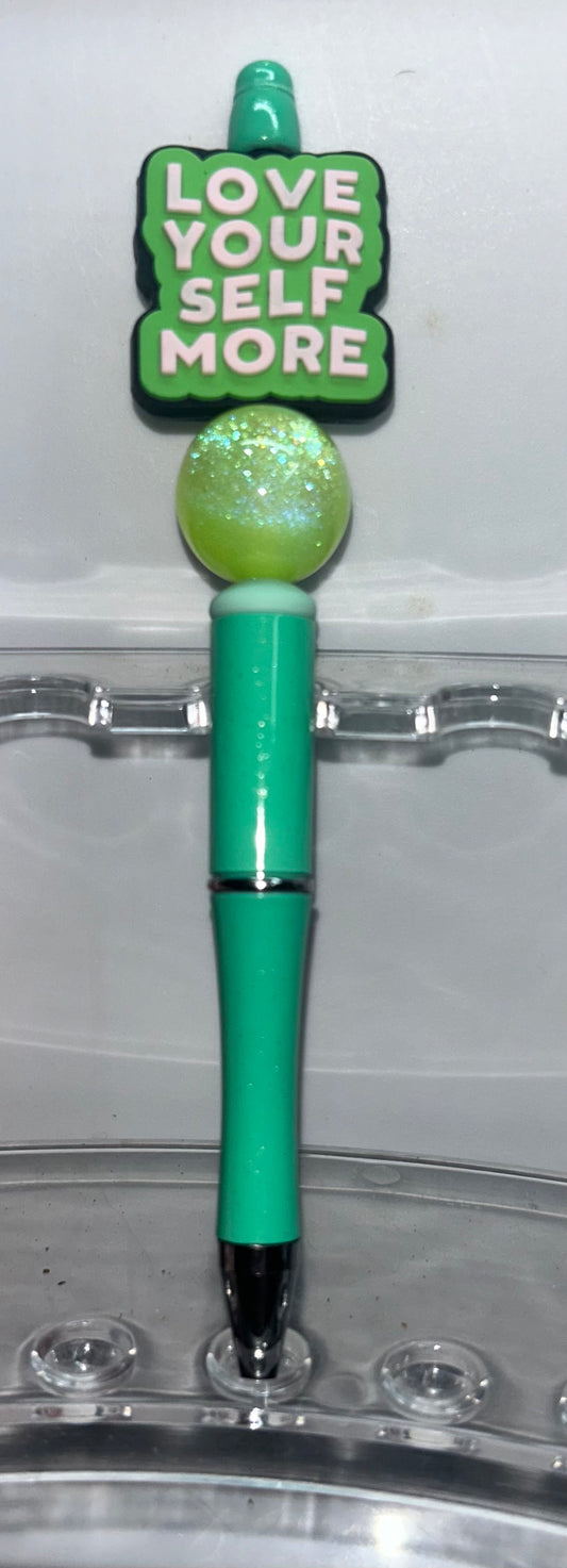 Love Yourself More Green Pen