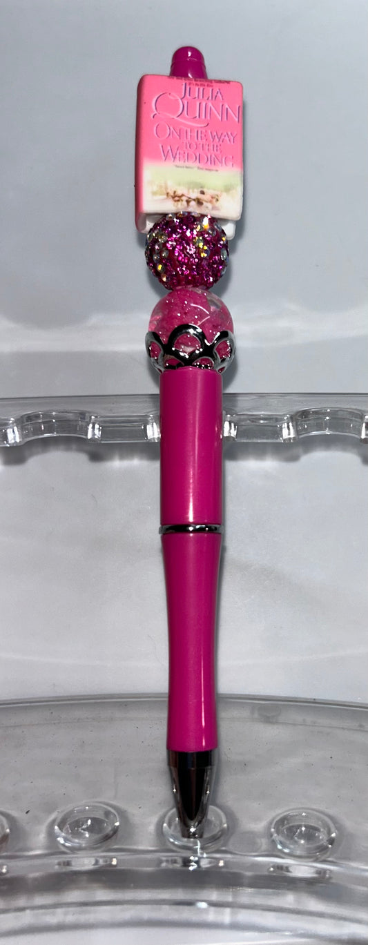 Julia Quinn On The Way To The Wedding Book Pink Pen