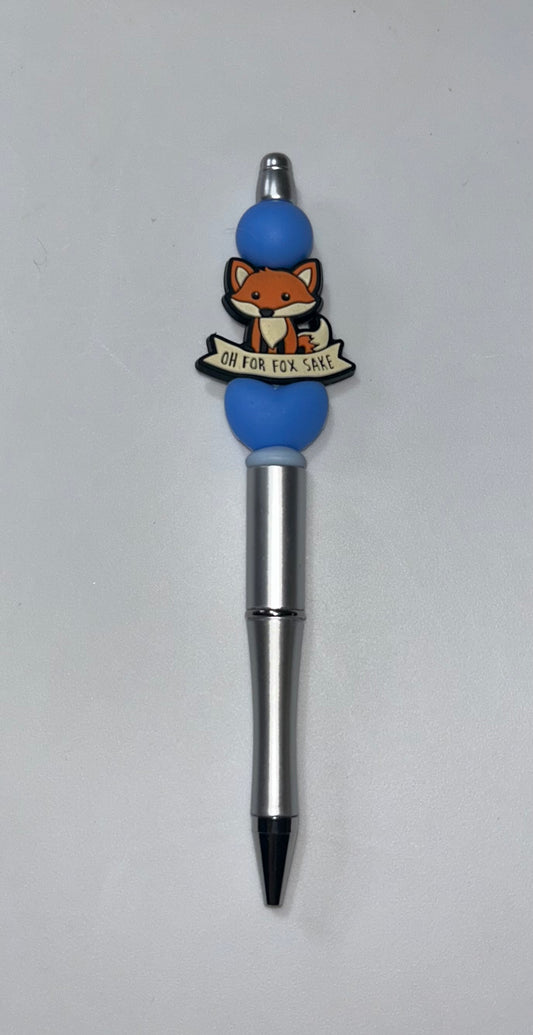 For Fox Sakes Silver Pen