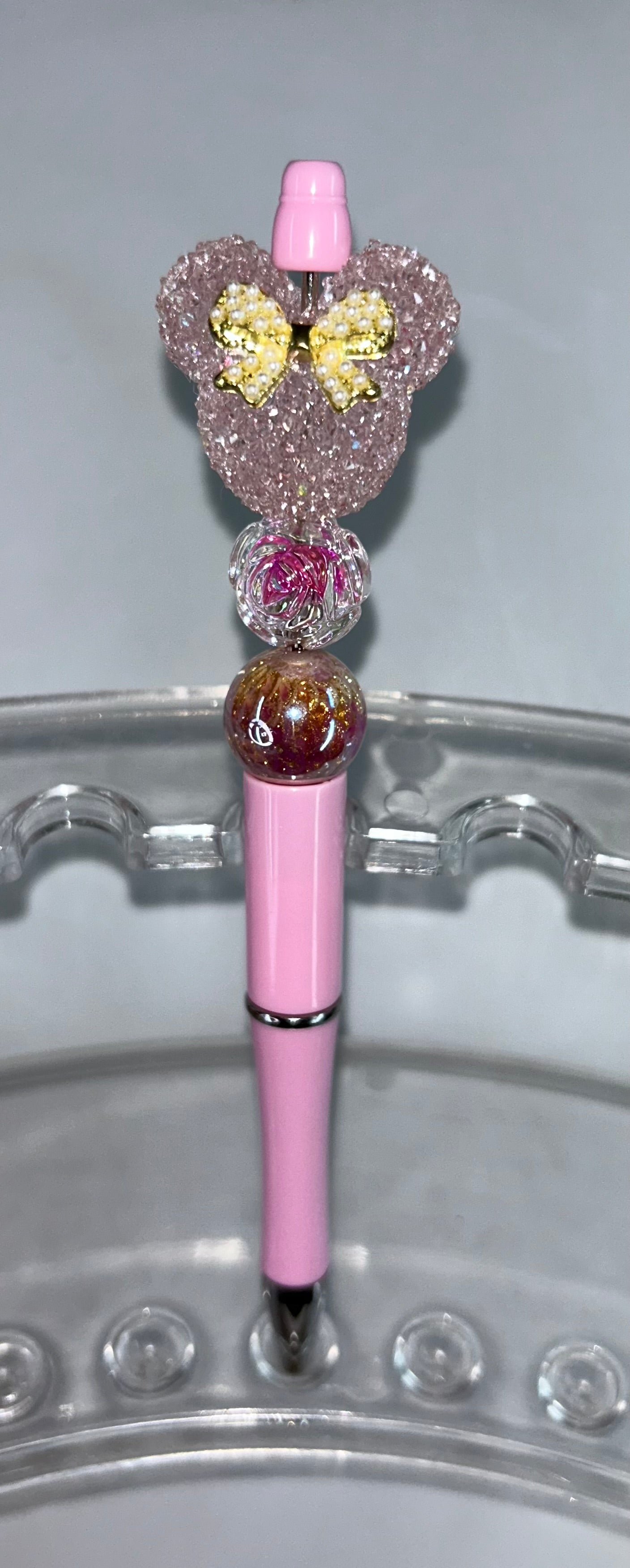 Pink Mickey Head Pink Pen