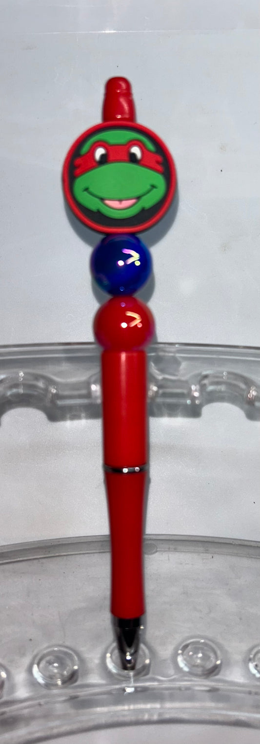 Raphael Ninja Turtle Head Red Pen