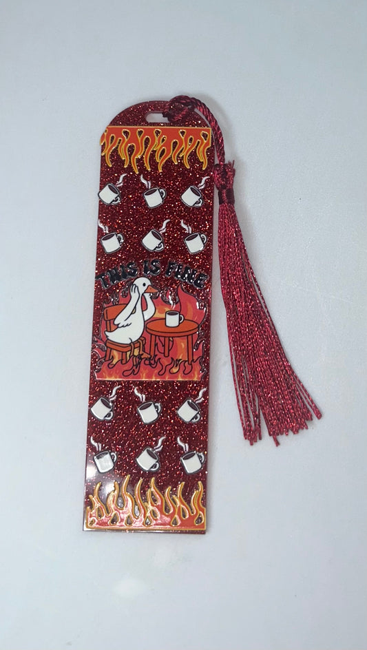 This is Fine Red Book Mark