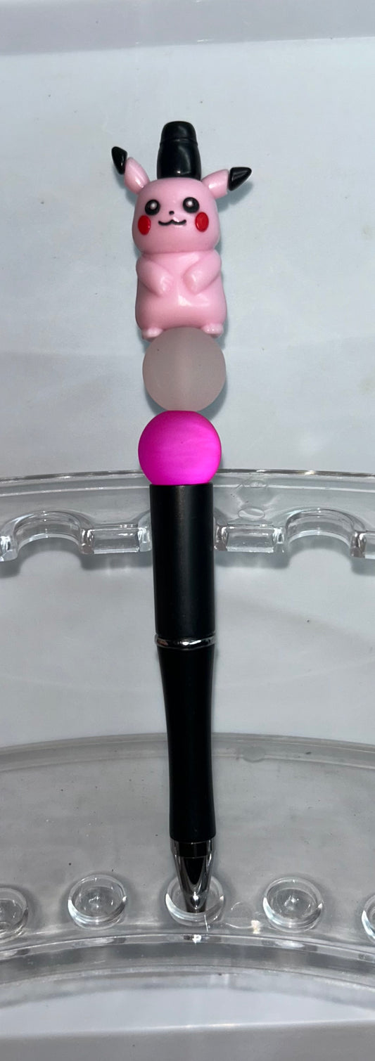 Pink Pikachu Black Pen