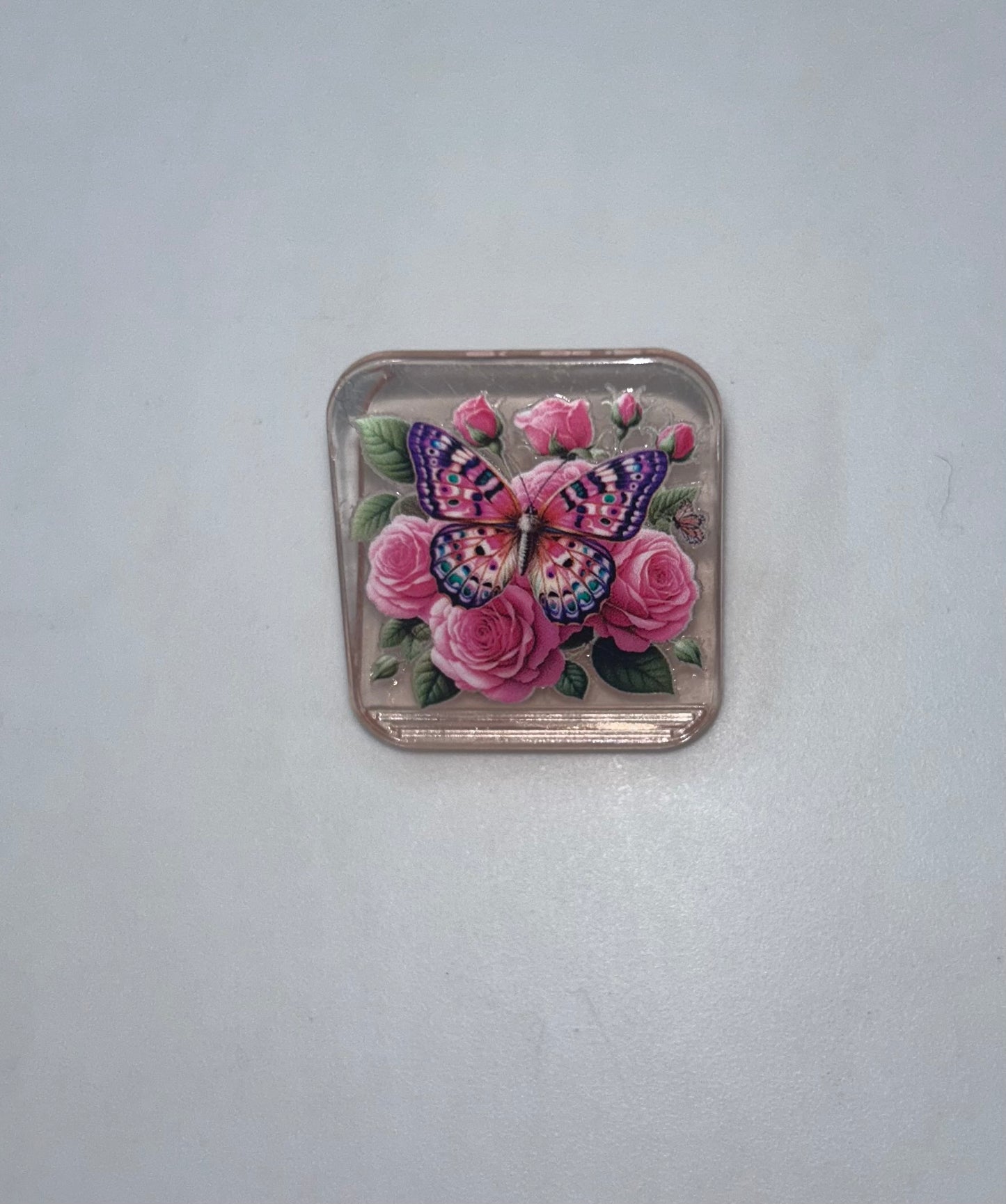 Butterfly Light Pink Clip