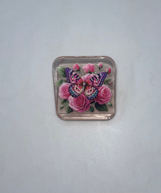 Butterfly Light Pink Clip