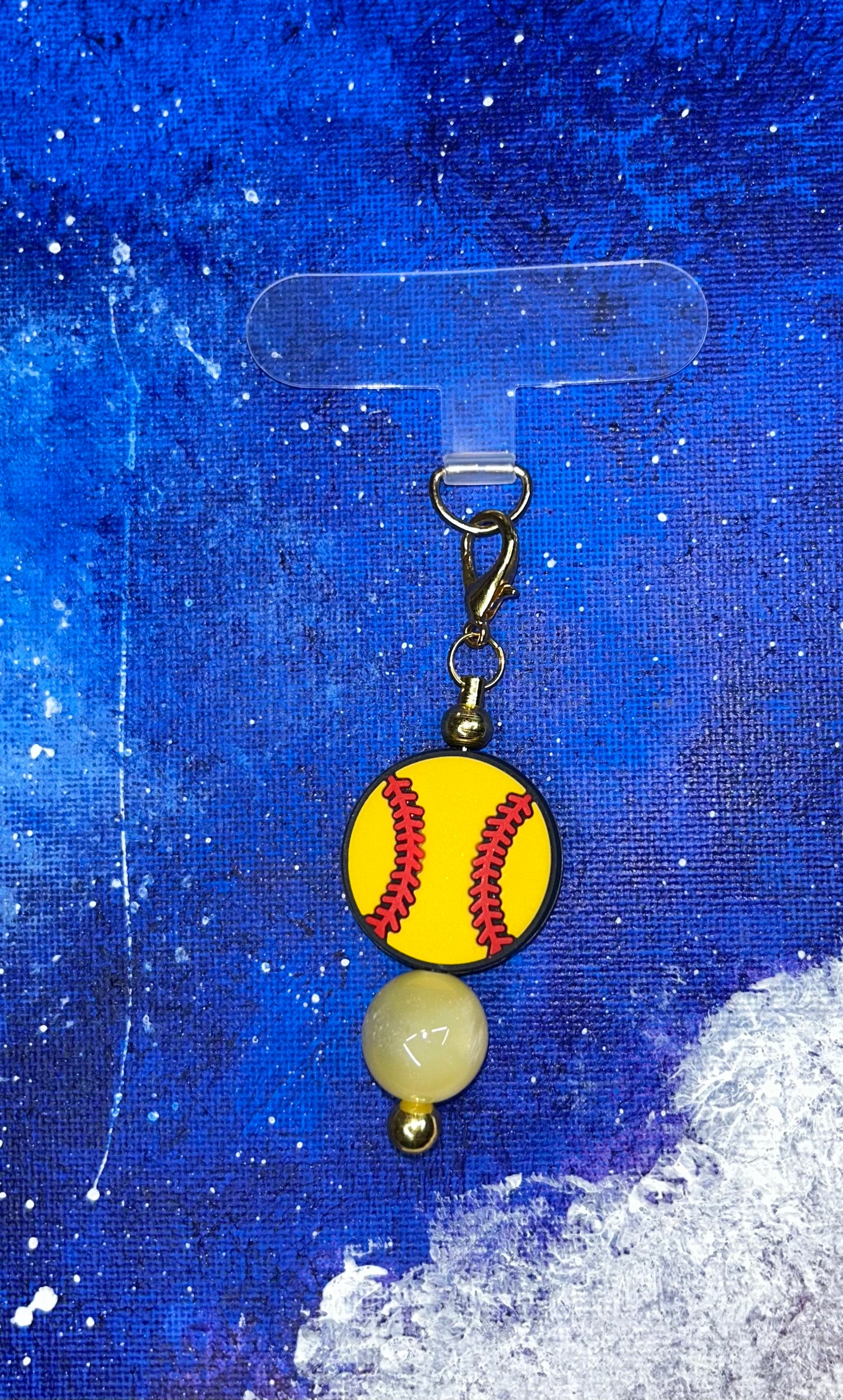 Softball Phone Charm