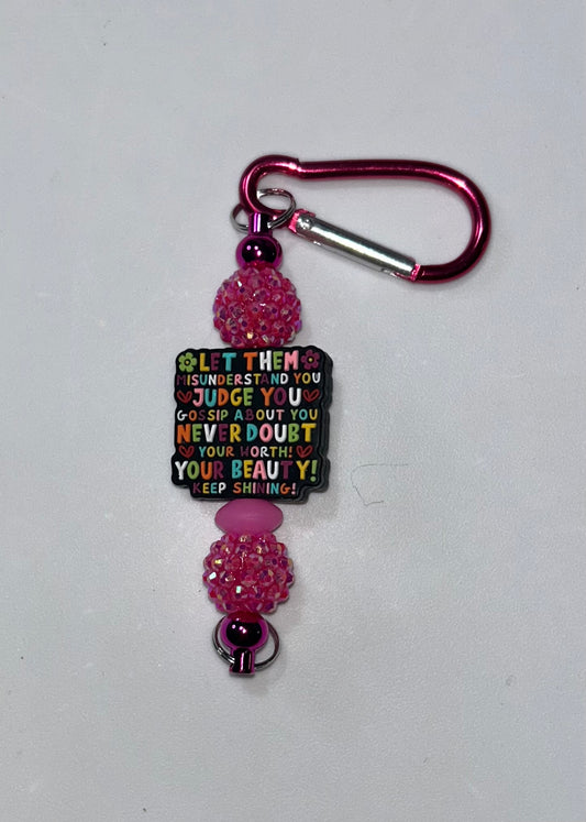 Let Them Pink Keychain