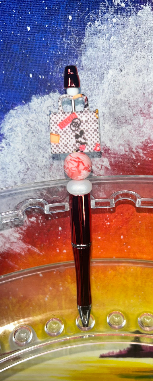 Mickey Purse Shiny Red Pen