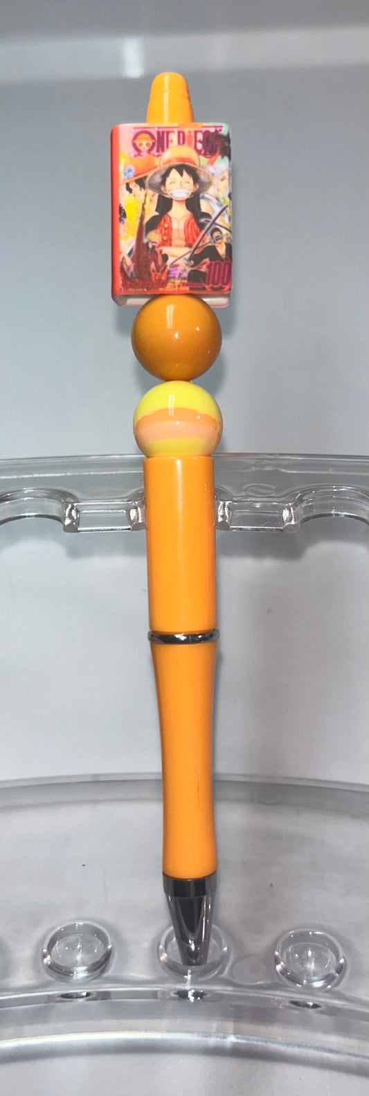 Japanese One Piece Book Orange Pen