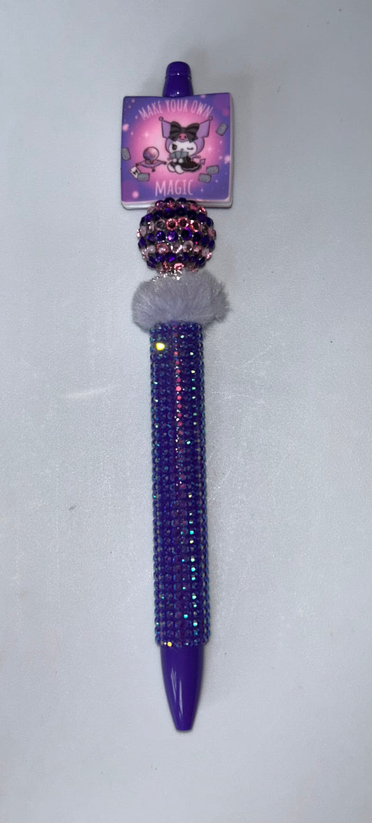 Kuromi Purple Bling Pen