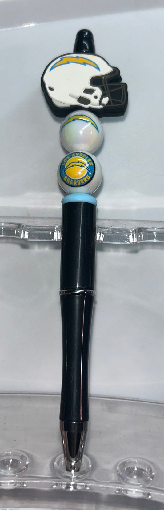 Los Angeles Chargers Football Helmet Black Pen