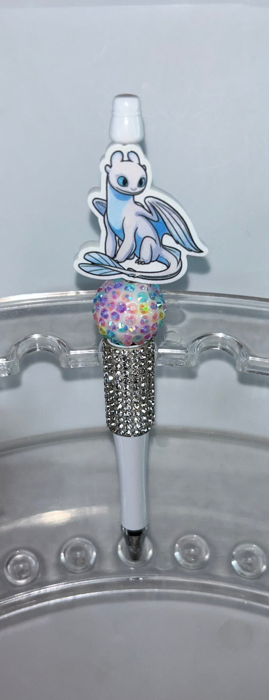 White Fury Bling White Pen