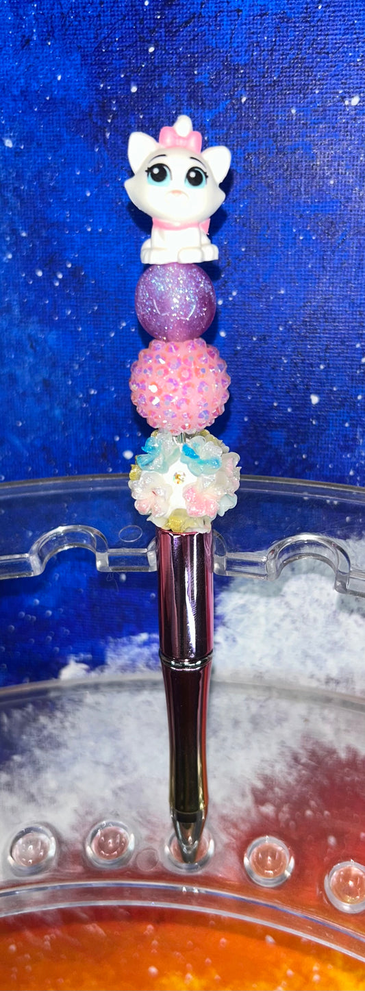 Marie Cat Doorable Shiny Ombre' Pink Pen
