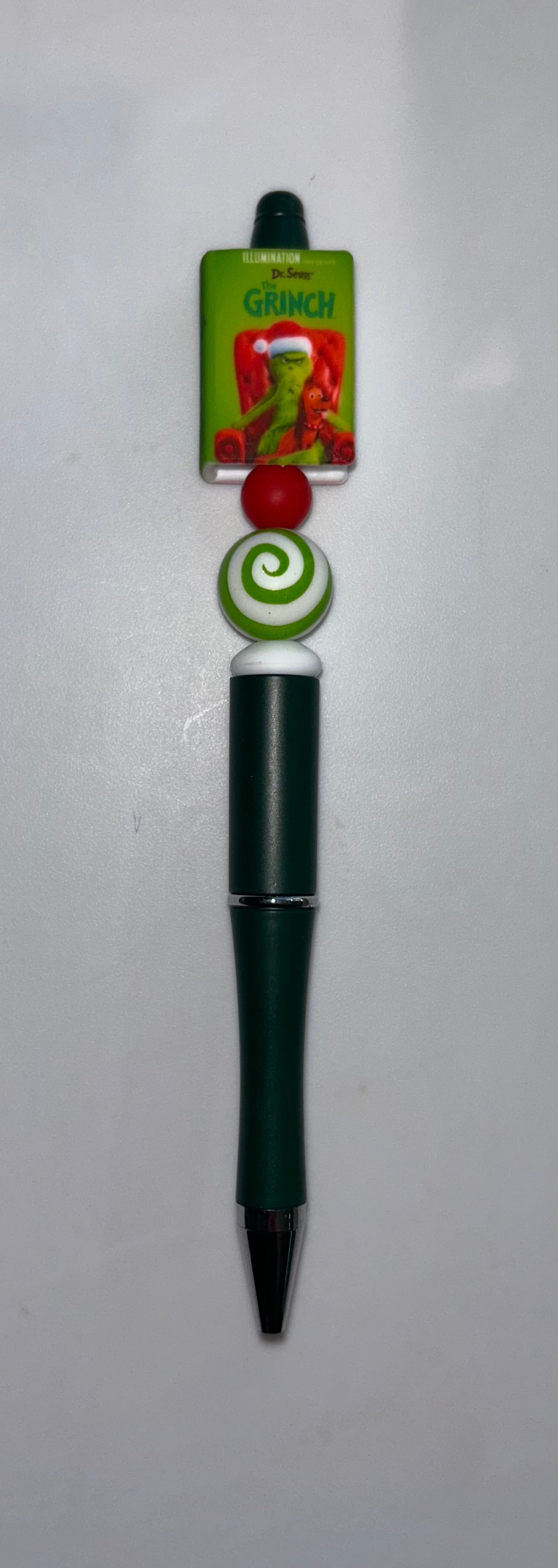 Christmas Grinch Book Dark Green Pen