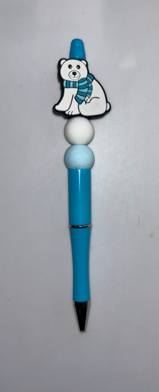 Polar Bear Blue Pen