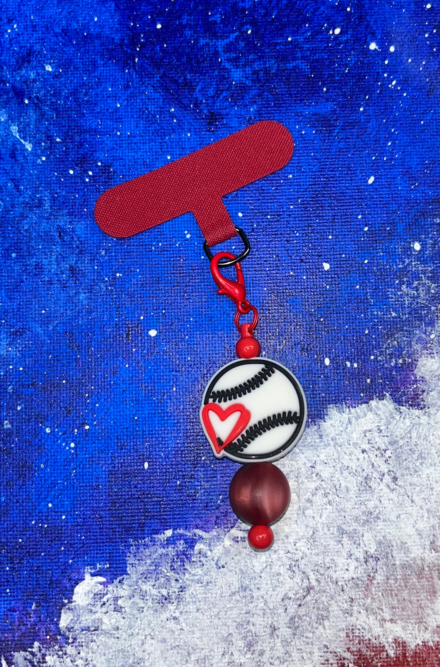 Baseball Phone Charm