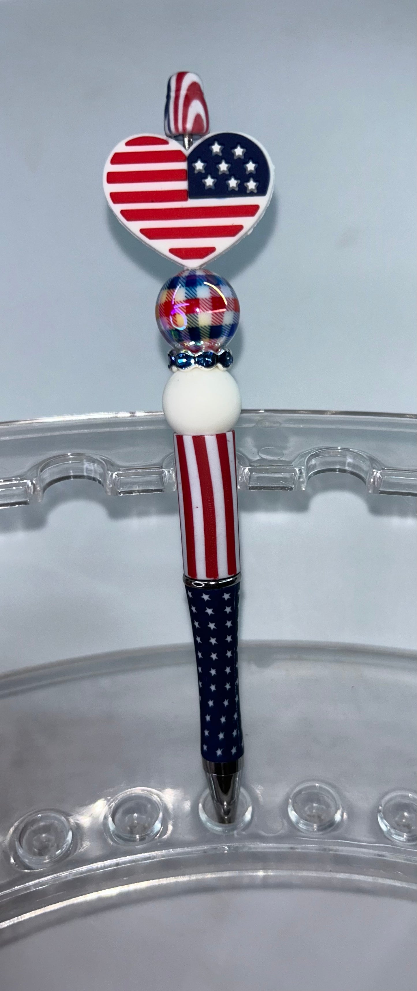 Flag Patriotic Heart Patriotic Pen