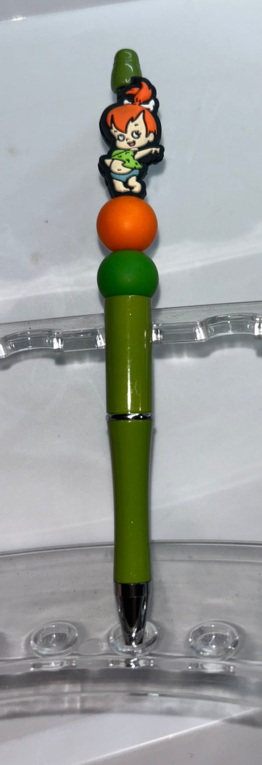 Pebbles Flintstone Green Pen