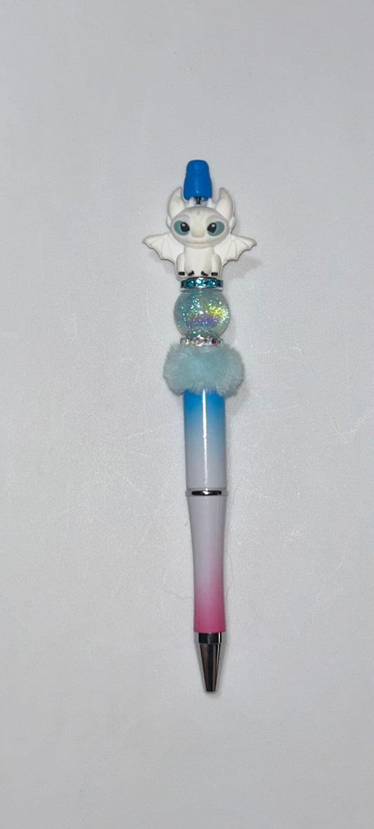White Dragon Ombré Pen