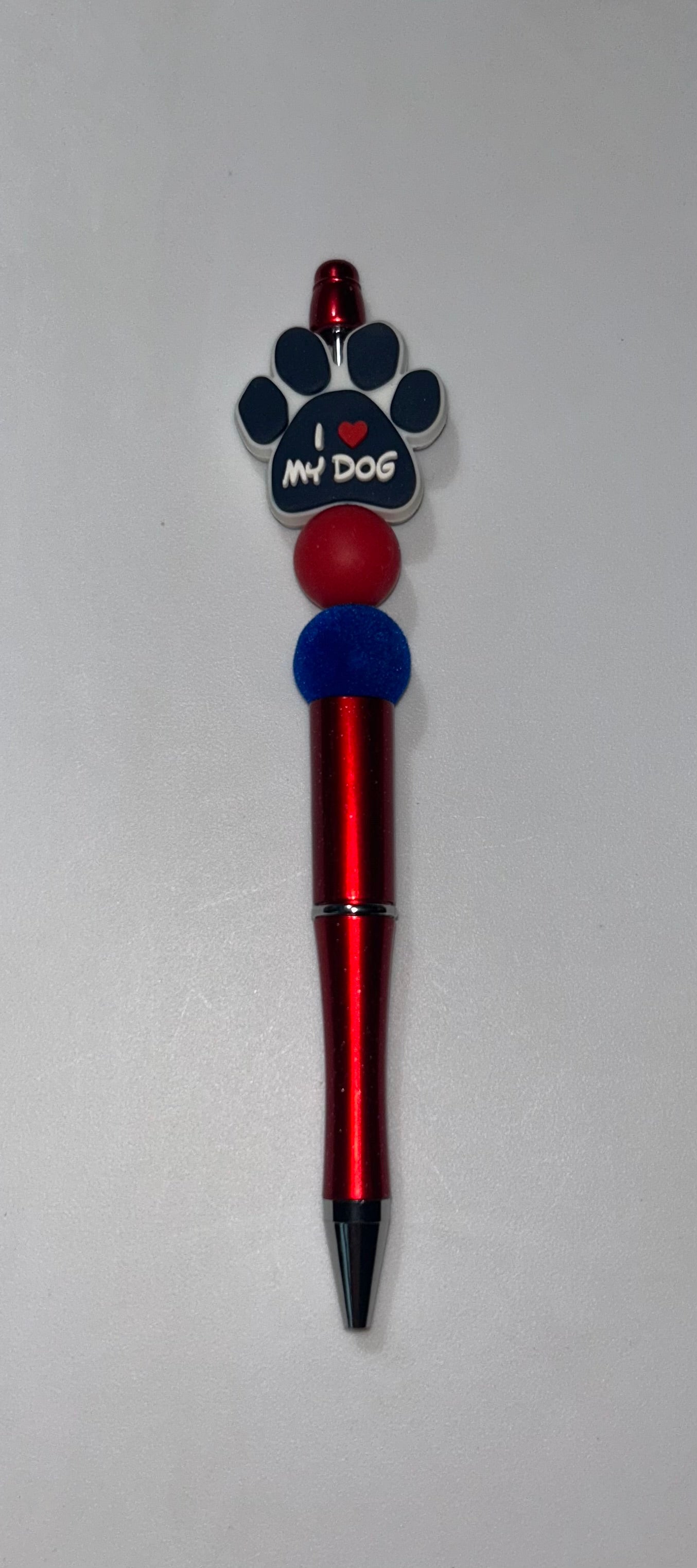 I Love My Dogs Heart Red Pen
