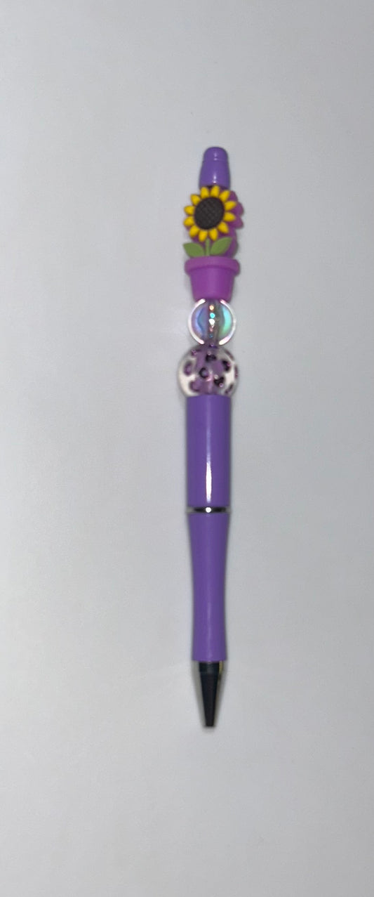 Purple Sunflower Pen