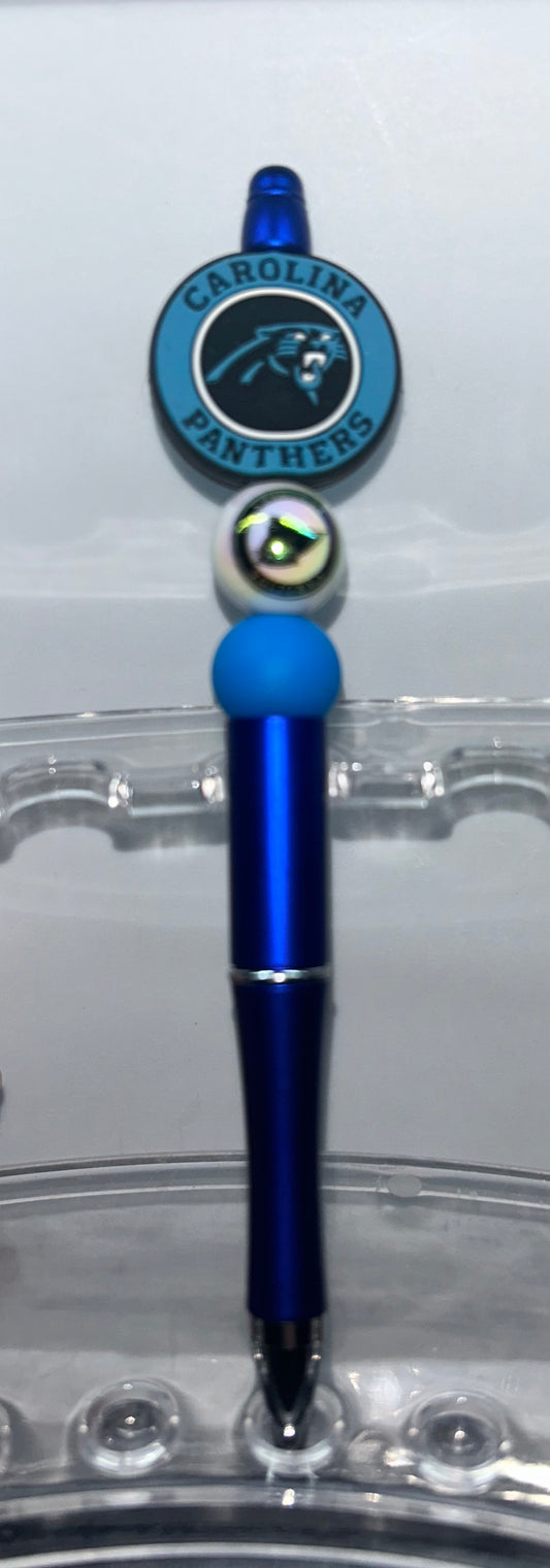 Panthers Round Blue Pen