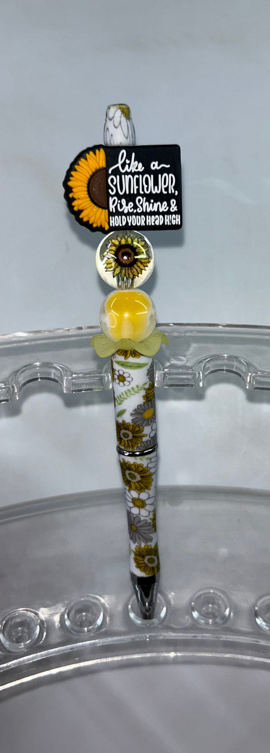 Like A Sunflower Rise, Shine & Hold Your Head High Sunflower Pen