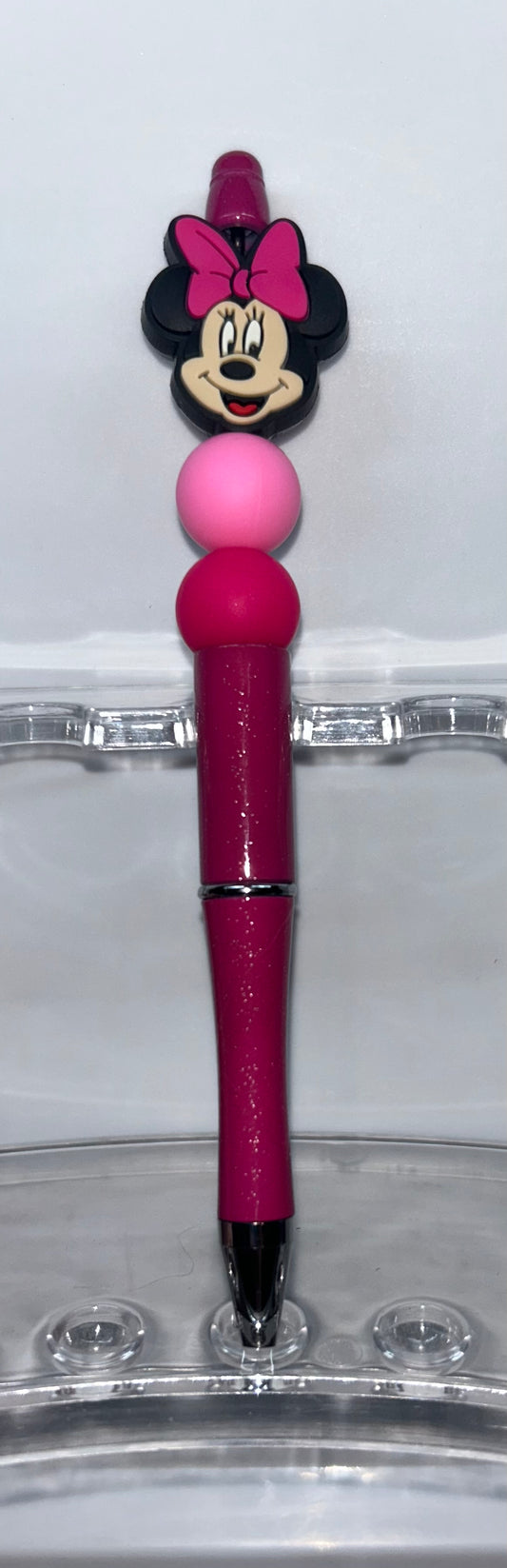 Minnie Head Pink Pen