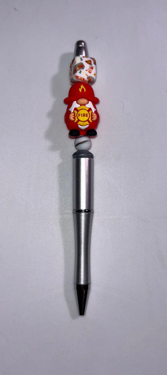 Fire Gnome Silver Pen
