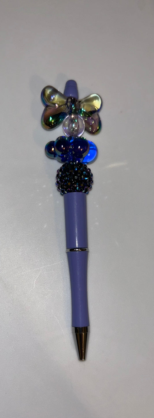 Blue Bow & Cloud Blue Pen